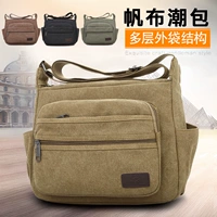 Túi xách nam mới túi đeo vai Phiên bản Hàn Quốc của thủy triều thường vải nam túi kinh doanh ba lô ngoài trời Túi Messenger túi xách chanel