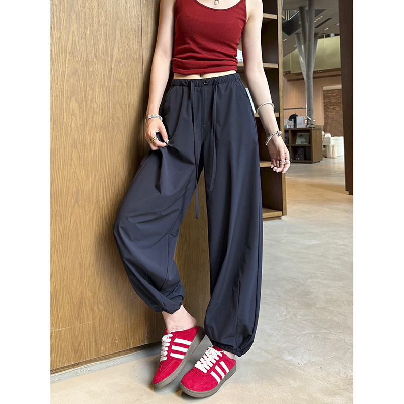 Plus-Size Women's Sweatpants, Popular 2026 New Quick-Dry Sports Pants, Summer Thin Style, Slimming Jogger Lantern Pants for Plus-Size Women