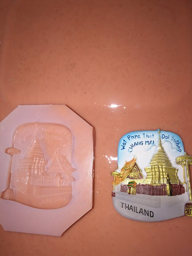 Pagoda Gongde Tibetan Mould No. 167 Relief Rubbing Mould of Chiang Mai Temple, Thailand