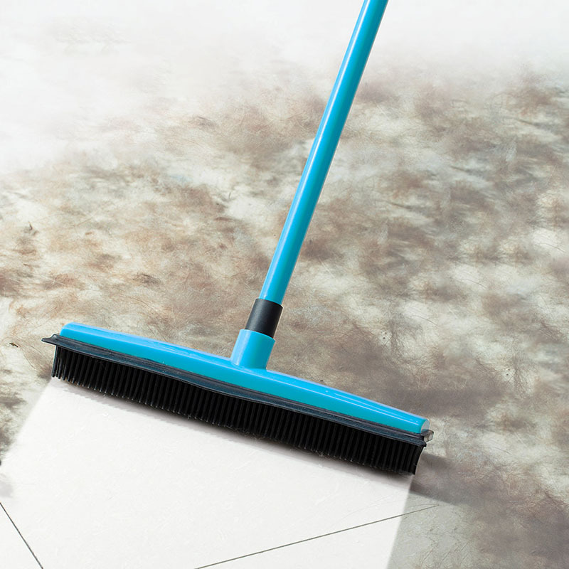 Pet Carpet Hair Removal Broom, Dust Scraper, Hands-Free Mop, Rubber Floor Brush, Cleaning Dog Hair, Window Cleaning