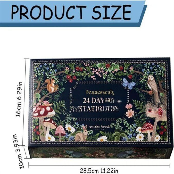 Новогодний подарок 跨境stationery advent calendar 文具圣诞降临24天文具盲盒 No brand