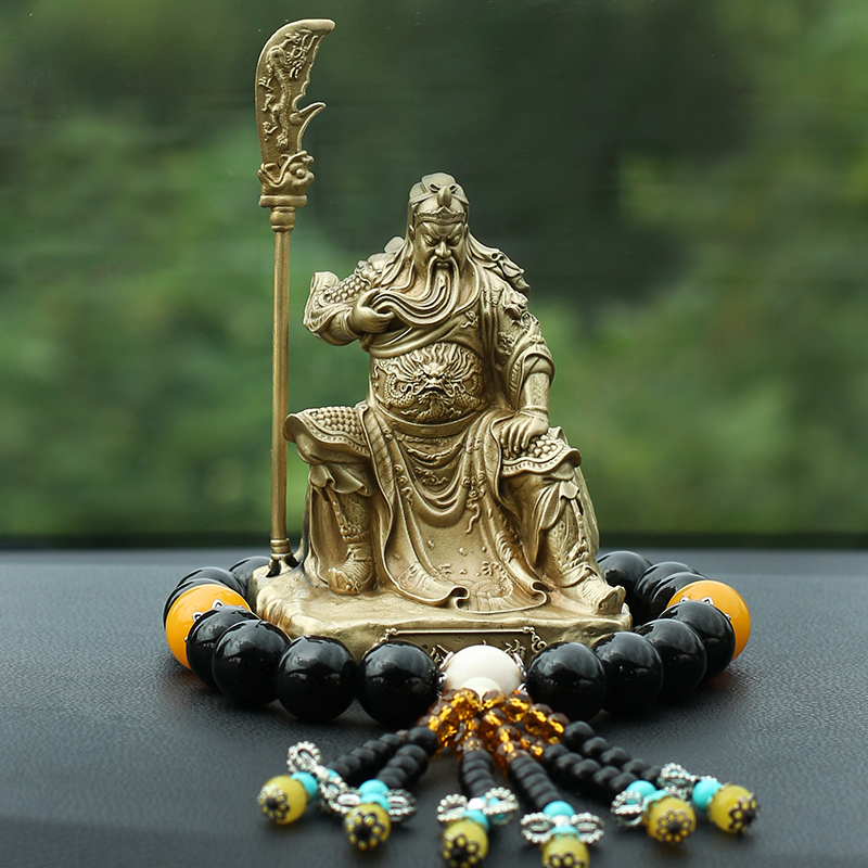 Tongguan bus ornaments senior Guan Erye car perfume men's Wucai Shen Baoping car interior decoration supplies