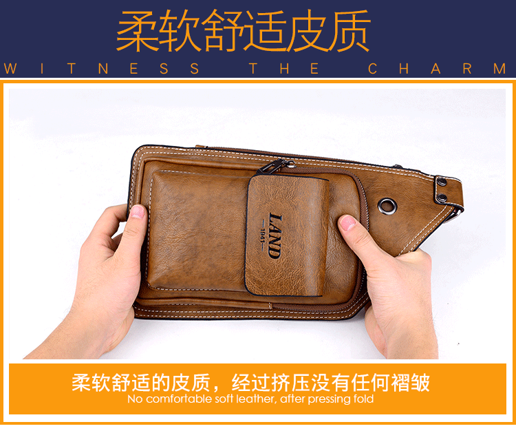 Của nam giới túi ngực 2018 triều mới của nam giới túi giản dị vai túi Messenger túi người đàn ông của vai túi vai túi ba lô chéo túi lv nữ