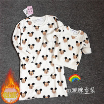 Childrens velvet cartoon sweatshirt parent-child clothing autumn and winter Q4 baby velvet sweater mid-length dress mother-child mother-daughter clothing