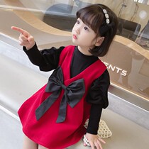Baby Girl Spring Dress New Dress Set Girl Net Red Popular Princess Dress Two-piece Childrens Dress Skirt