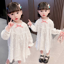 Girls dress spring dress children 2022 new princess dress sweet baby girl net red skirt foreign 1-3 years old 5