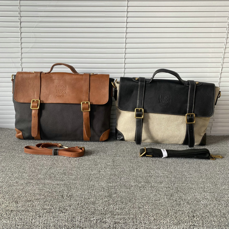【Last Stock】First Layer Cowhide Men's Bag Vintage Messenger Bag Briefcase Laptop Bag Handbag Canvas Crossbody Bag 【Last Stock】First Layer Cowhide Men's Bag Vintage Messenger Bag Briefcase Laptop Bag Handbag Canvas Crossbody Bag