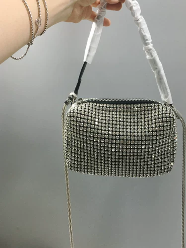 Сумка через плечо, бриллиантовая портативная барсетка, цепь, небольшая сумка, сумка подмышку, ремешок для сумки, инкрустировано бриллиантами