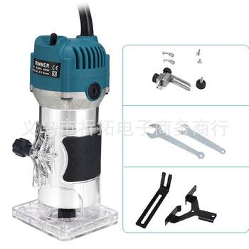 Factory direct electric edge trimmer aluminum body groove machine engraving machine hole power tool woodworking edge trimming groove milling household