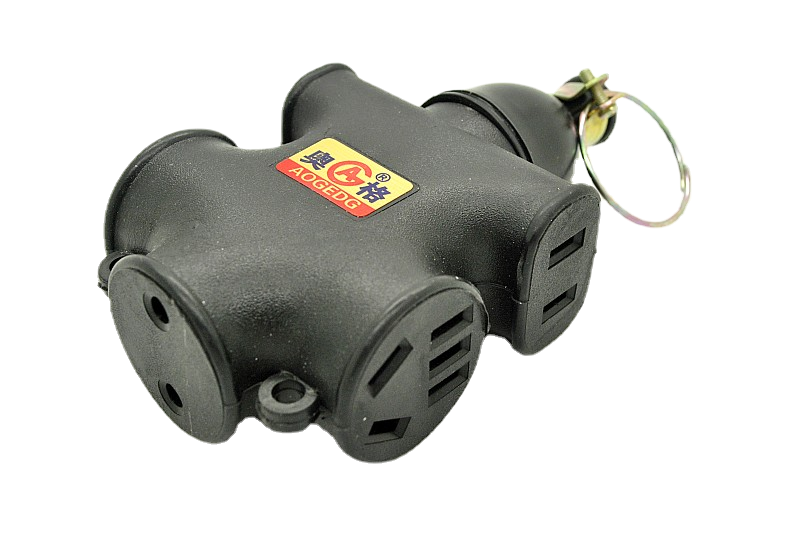 New national standard 16 holes black fall without rotten rubber ground drag anti-explosion high power 15A wiring board wiring socket