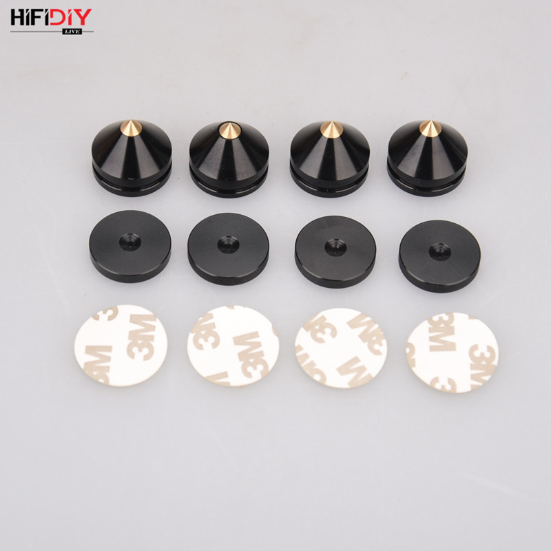 Fine All DIY sound box pure copper tip aluminum alloy foot nail sound foot tripod Shock foot spike M23 * 20