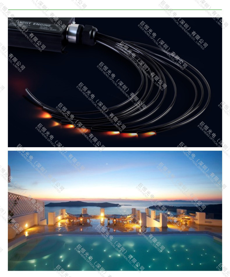 LED32W flashing machine storm machine strobe car fiber optic light wireless remote control meteor machine fiber optic machine light source device