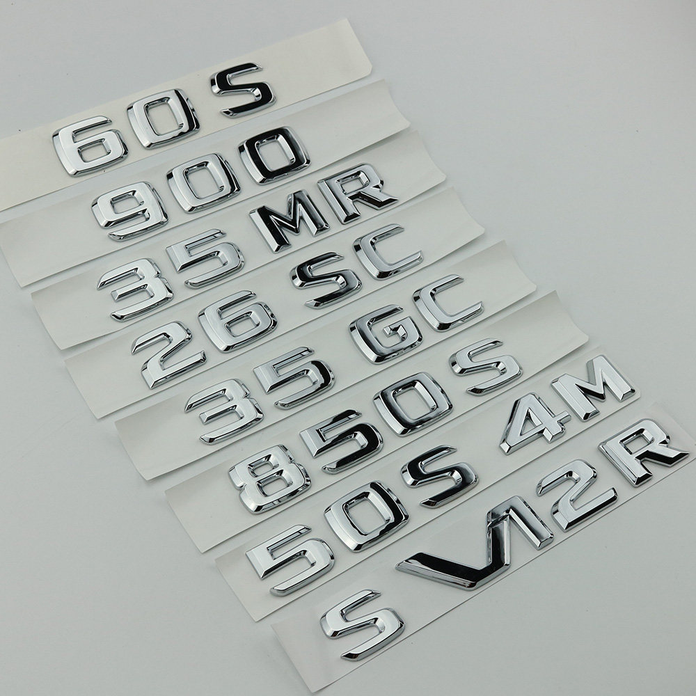 The Benz Barbos logo 850S tag 900 40S alphabet 26SC after 35MR modified 50S4M car sticker