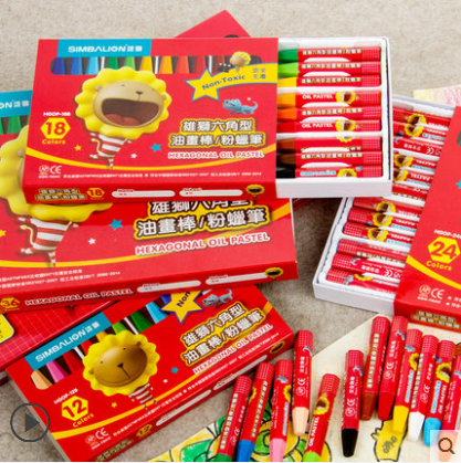 Male Lion Student 48 Color Children Oil Painting Stick 36 Color Hexagon Fine Arts Pink Pen 24 Color Graffiti Brush
