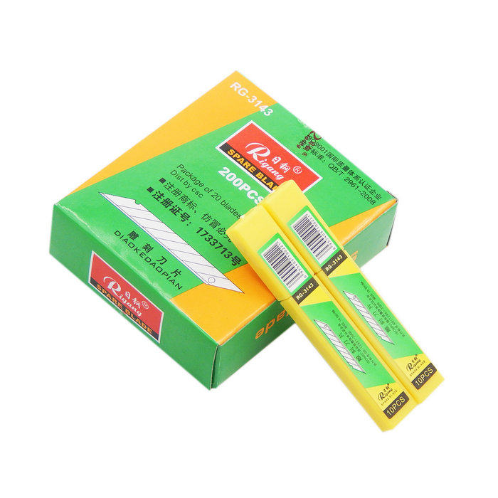 Day steel RG-3143 beauty workout 30-degree angle tip blade 9mm engraved blade wallpaper blade cut paper knife sheet