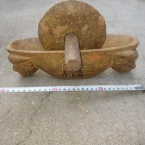 Hongshan culture antique ancient jade old Jade Liangzhu culture old Huang Yurui beast traditional Chinese medicine mill antique red skin low turn