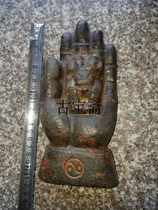 Hongshan culture Jade ancient jade black skin jade meteorite bergamot Buddha head Collection Buddha statue ornaments Buddha map Liangzhu culture