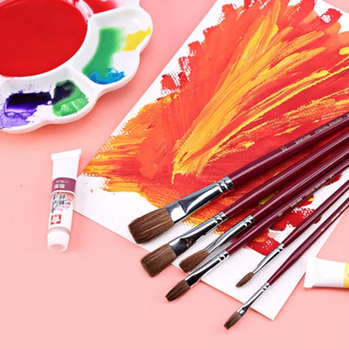 Японская гуашь, мел, художественный комплект, акварель, кисть для создания градиентных переходов, пигментированная щетка, профессиональный акрил, мелки