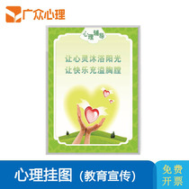 Psychological Counseling Room Wall Chart Hang Painting Publicity Tutoring Therapy Poster succor modern with frame minimalist Decorative Painting