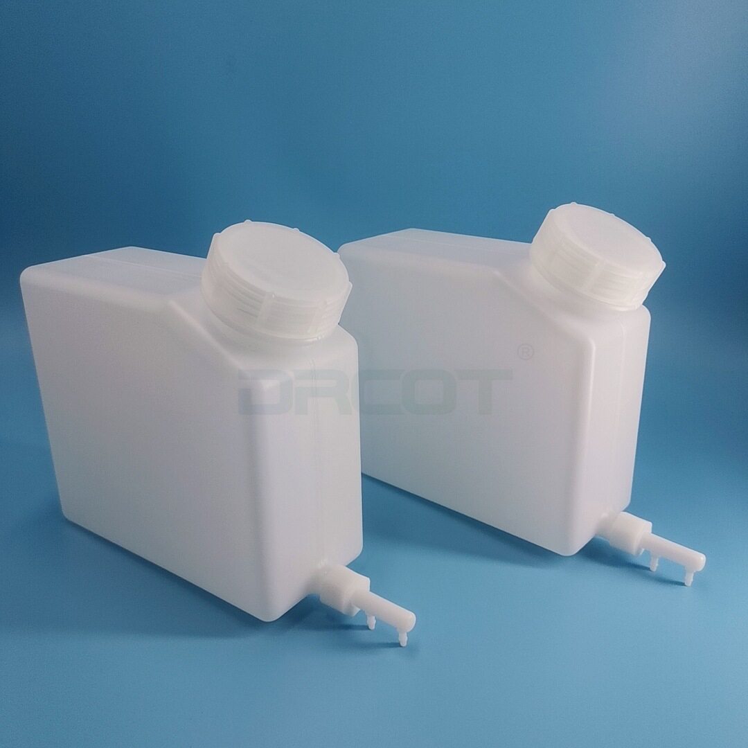 Primary ink cartridges General writing machine front double holes continuous ink supply system 2L ink pot one-piece double outlet transparent ink bottle ink barrel