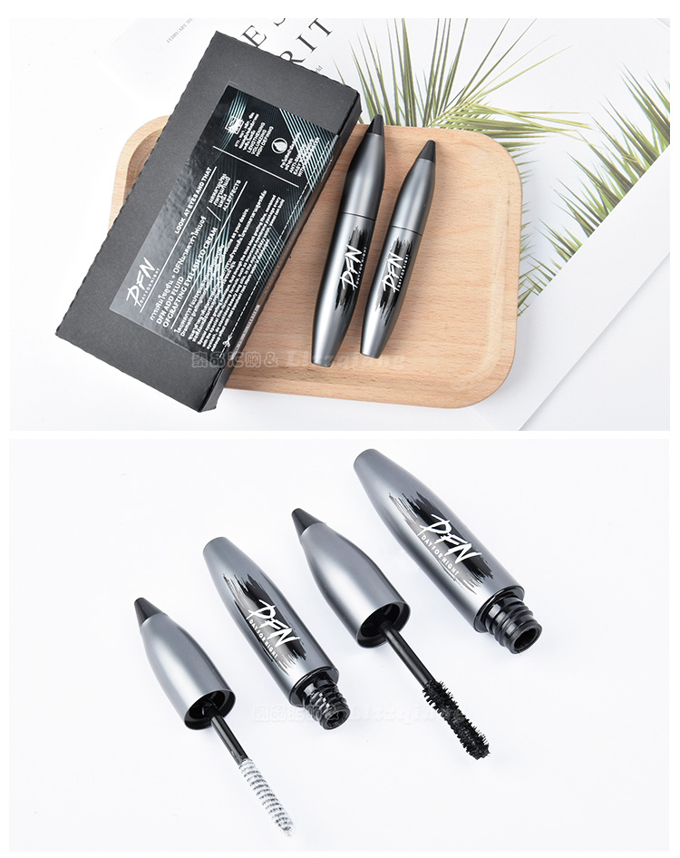 Thái Lan DFN nghìn máy mascara chống thấm nước lâu bền dày chống nhòe nhuộm dài cuộn tự nhiên hai gói - Kem Mascara / Revitalash masscara