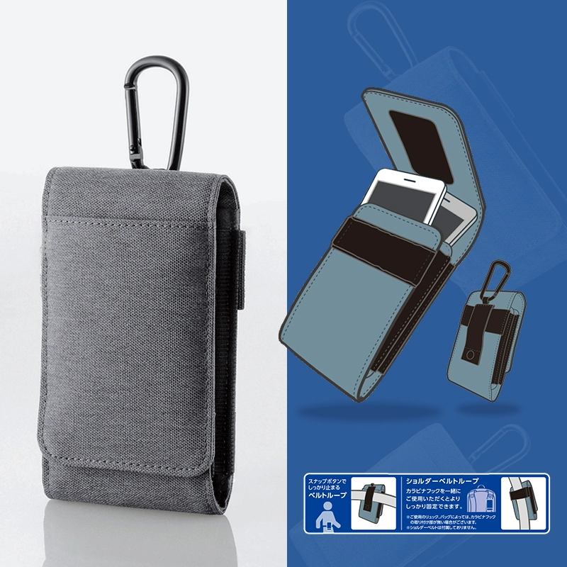 Túi lưu trữ kỹ thuật số elecom Nhật Bản Túi xách tay xách tay iPhone đựng chìa khóa phụ kiện carabiner túi đựng tai nghe không thấm nước - Phụ kiện chăm sóc mắt