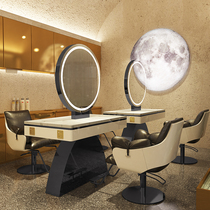 Net Red Beauty Hair Shop Mirror Desk Single Face Bifacial Haircare Mirror Desk Hair Salon Special Cut Hair Mirror Fashion New Bronzing Mirror