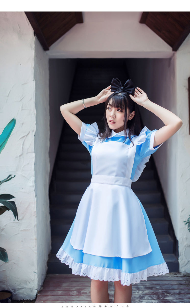 Trong kho! Alice in Wonderland trang phục hầu gái trang phục cosplay trang phục triển lãm anime phụ kiện cosplay