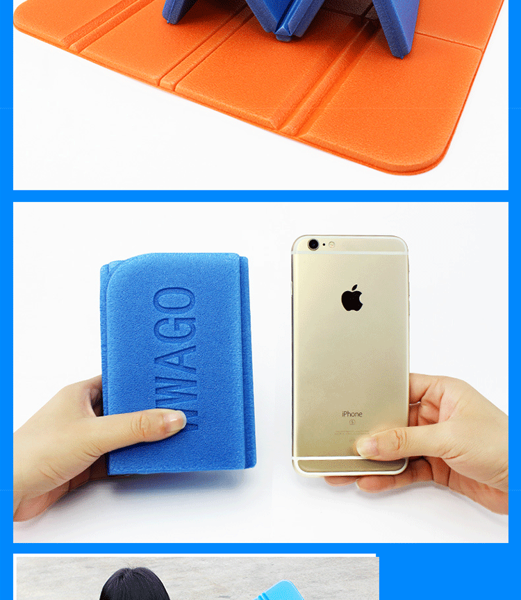 Pad giữ ẩm ngoài trời Đệm nhỏ di động Có thể gập lại dã ngoại Mat Leo núi Pad dưỡng ẩm ngoài trời Bọt bọt - Thảm chống ẩm / Mat / Gối thảm xốp trải sàn cho bé