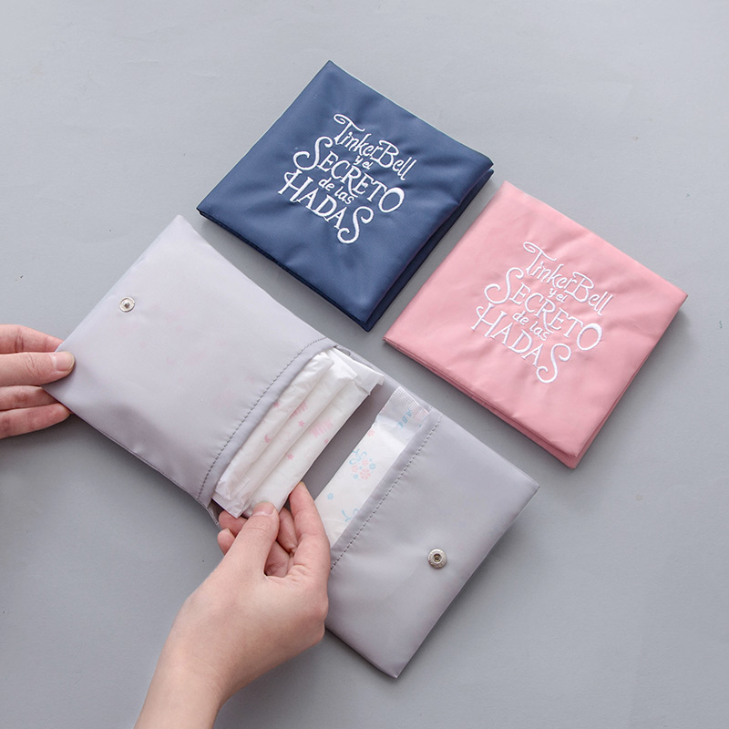 Travel tampon storage bag large capacity portable packaging sanitary bag menstrual bag aunt towel storage bag outdoor goods