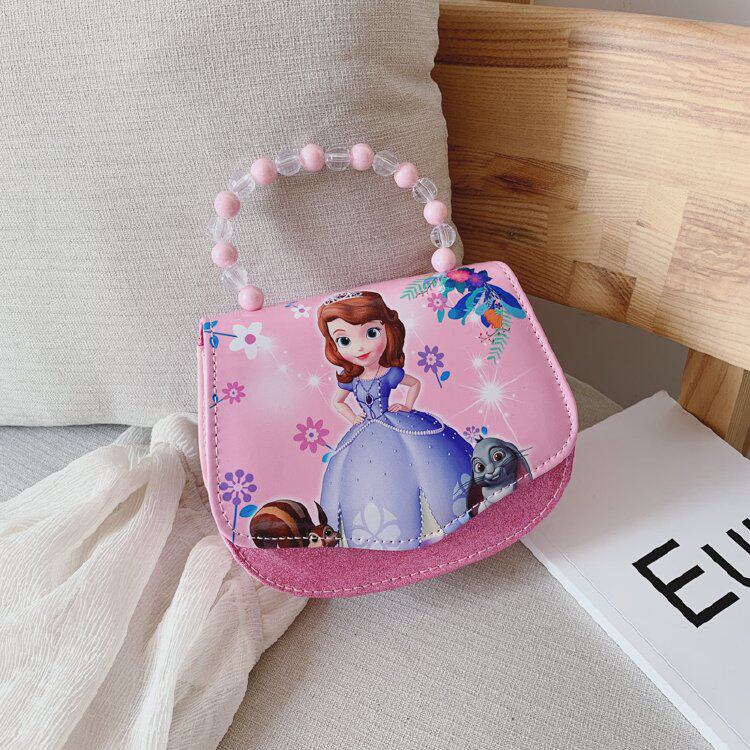 Ice and snow Girl Girl Bag little girl Fashion Aisha Princess Obliquely Satchel Cute Baby Sufia Handbag