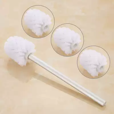 Clean toilet brush long handle to blind round head household dressing room brush head replacement head universal washing toilet brush creative