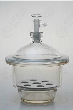 多规格玻璃干燥器 透明 真空/干燥器 附瓷板 干燥皿 白色/干燥器