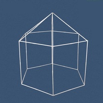 Childrens tent game house Indoor girl Princess hexagonal tent PVC thickened bracket accessories