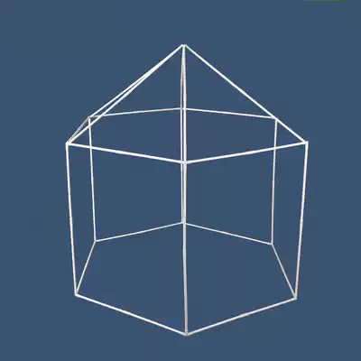 Children's tent game house indoor girl princess hexagonal tent PVC PVC padded bracket accessories