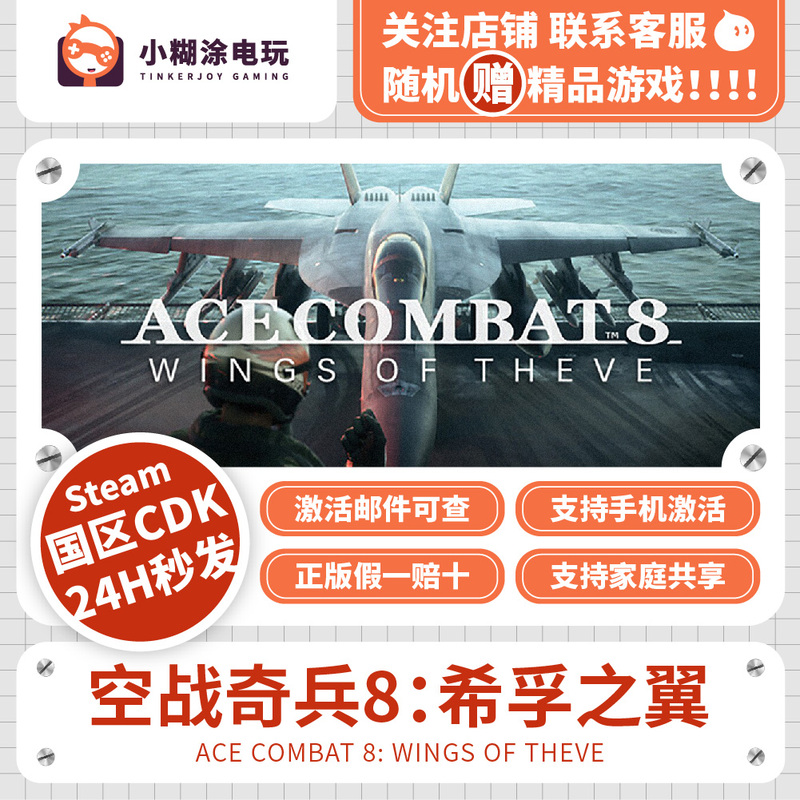 Steam Genuine Ace Combat 8: Skies of Fury China Region Activation Code Ace Combat 8 Cdk