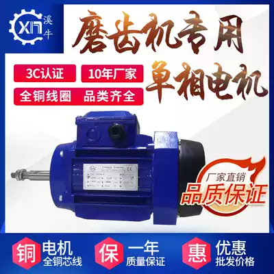 Single three-phase small grinding king gear grinding machine special motor grinding saw blade 370 550W clip grinding wheel blade major axis motor