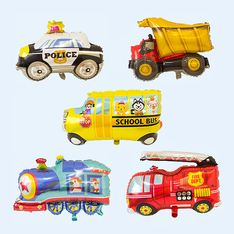 Car styling theme Decorative Male Treasure Cartoon Plane Children Birthday Party Gatherings Aluminum Film Balloon Scene Arrangement