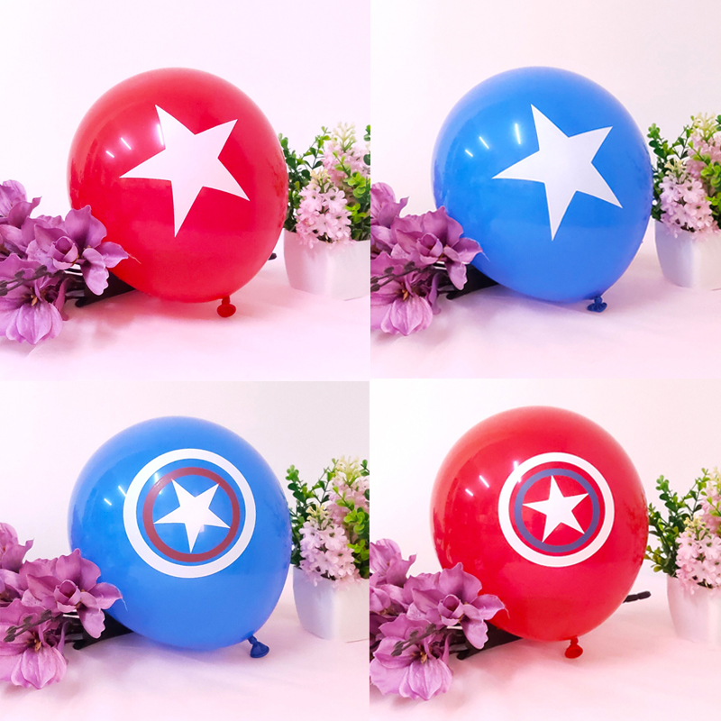 Children's party theme latex thickened balloon boy baby boy happy birthday decoration scene set