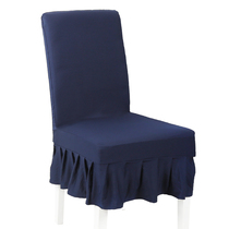 Restaurant restaurant dining table chair cover simple Four Seasons universal skirt one-piece elastic home chair cover fabric Hotel
