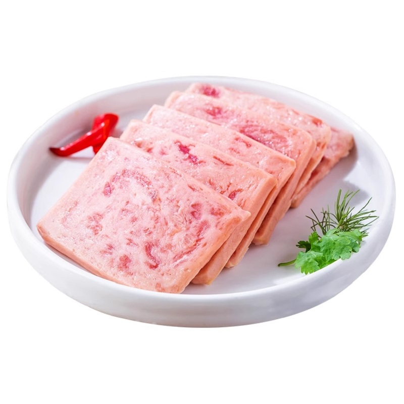 源之香午餐肉≥90%纯猪肉独立装三明治专用食材火腿片即食午餐肉