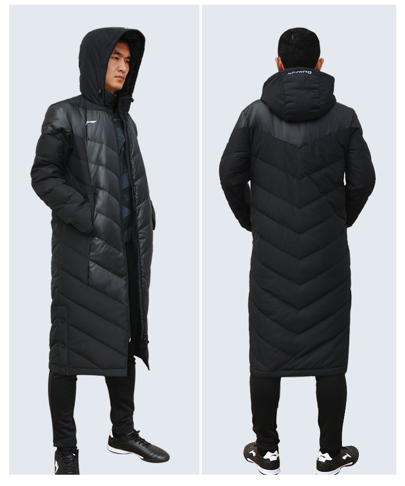 Li Ning nam dài thể thao xuống áo khoác nữ Slim phiên bản xuống áo khoác thể thao ngoài trời trẻ em màu trắng vịt xuống áo khoác áo phao nam cao cấp