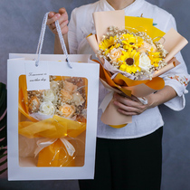 Gypsophila dried flower bouquet rose Carnation sunflower soap eternal flower creative birthday gift for girlfriend