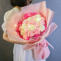 Yongsheng Full Star Flowers Dry Bouquet Rose Big Beam Birthday Gift Valentines Day to send girlfriend Bestie graduation photo