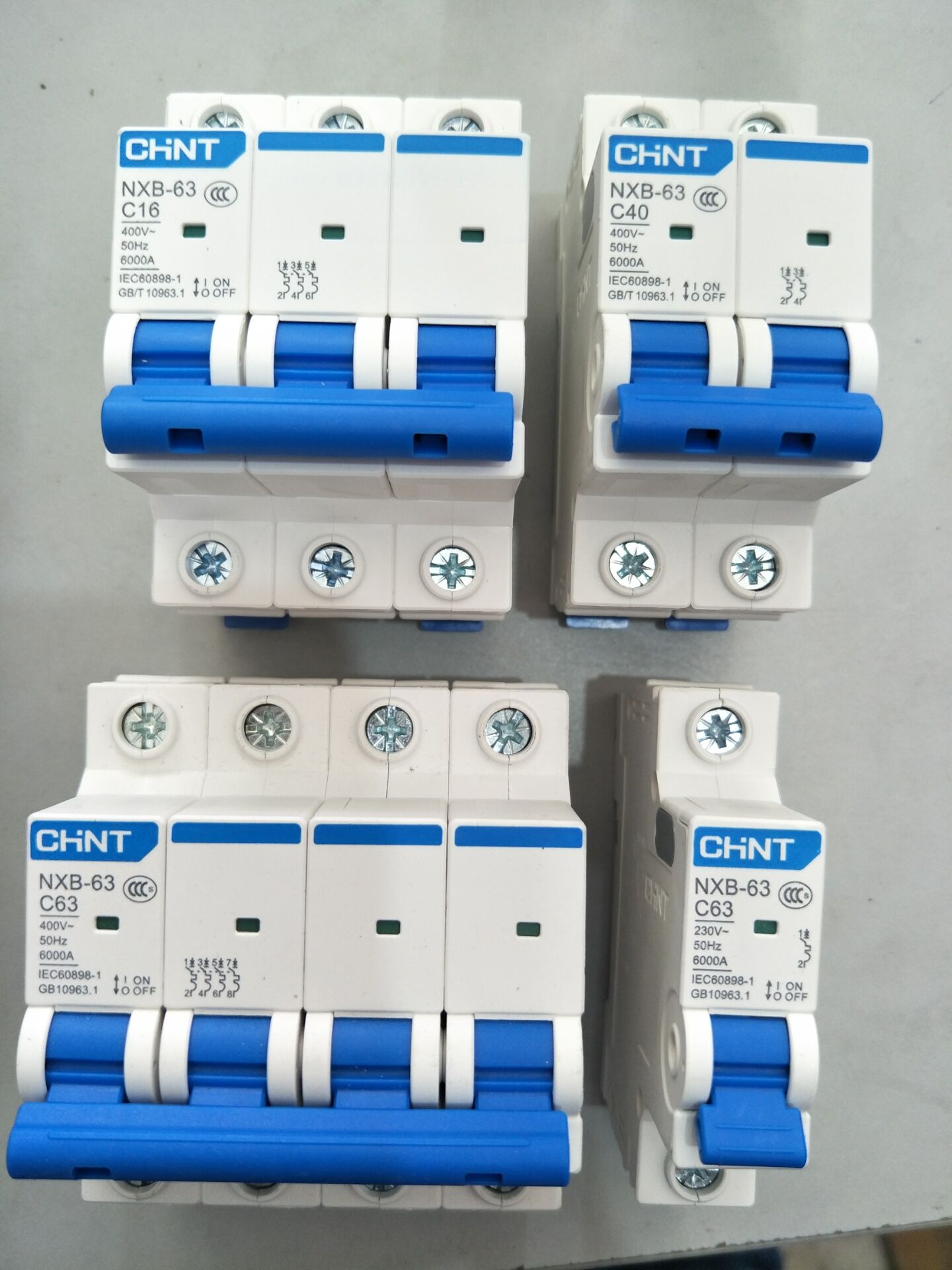 Zhengtai Kunlun circuit breaker NXB-63 1P 2P 3P 4P 16A 20A 32A 40A 40A 63A