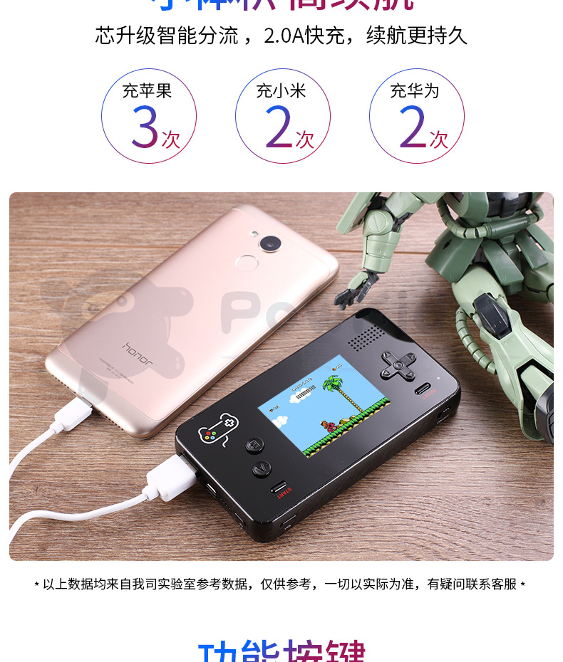 Máy trò chơi sạc kho báu cầm tay rung cùng một đoạn hoài cổ điện thoại di động mini 5000mA chồng trẻ R1 cầm tay - Kiểm soát trò chơi tay cầm chơi liên quân