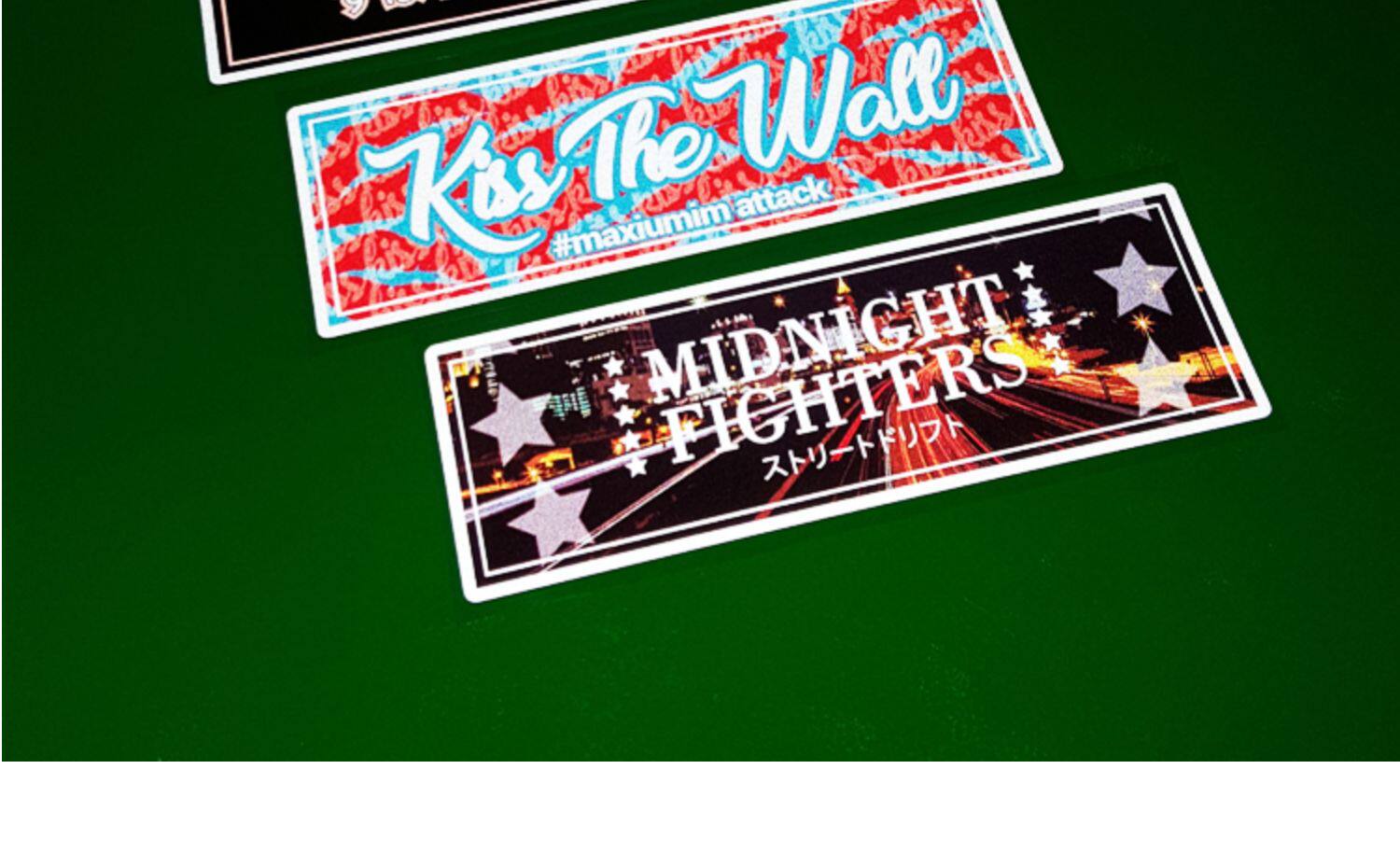 автоаксессуар 卡寺车贴个性日系jdm改装反光贴 汽车后挡装饰贴纸 防水挡划痕贴c