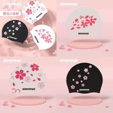 шапочка для плавания лебеди цветочный печать