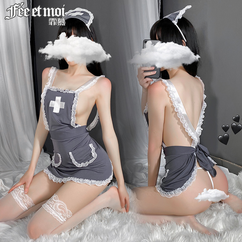 Big size sexy lingerie, maid uniform, fat mm, temptation, nurse, bed, pajamas, hot, passionate, provocative suit, female