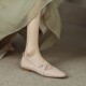 Gentle Ballet~ Corso Venezia Genuine Leather Versatile Cross-Strap Flat Casual Shoes for Women